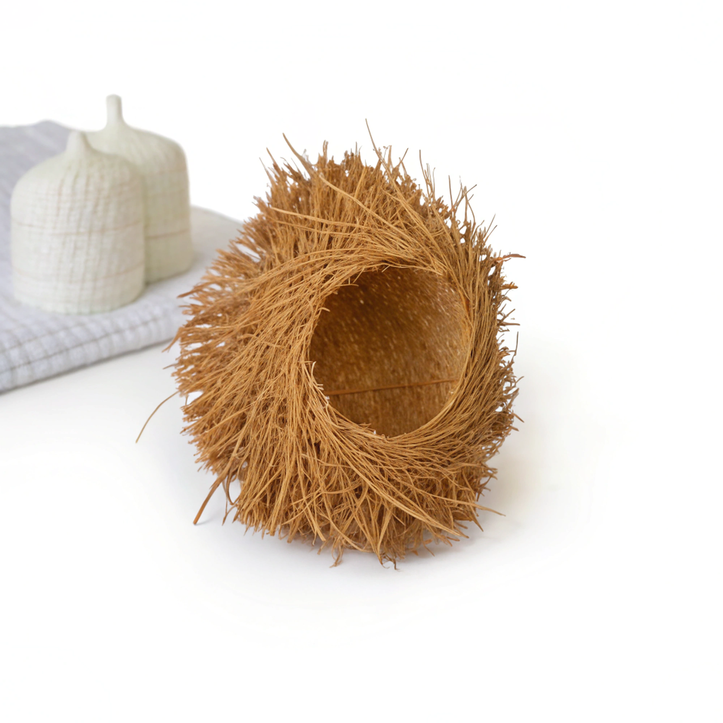 Corbeille vétiver naturelle parfum apaisant intérieur