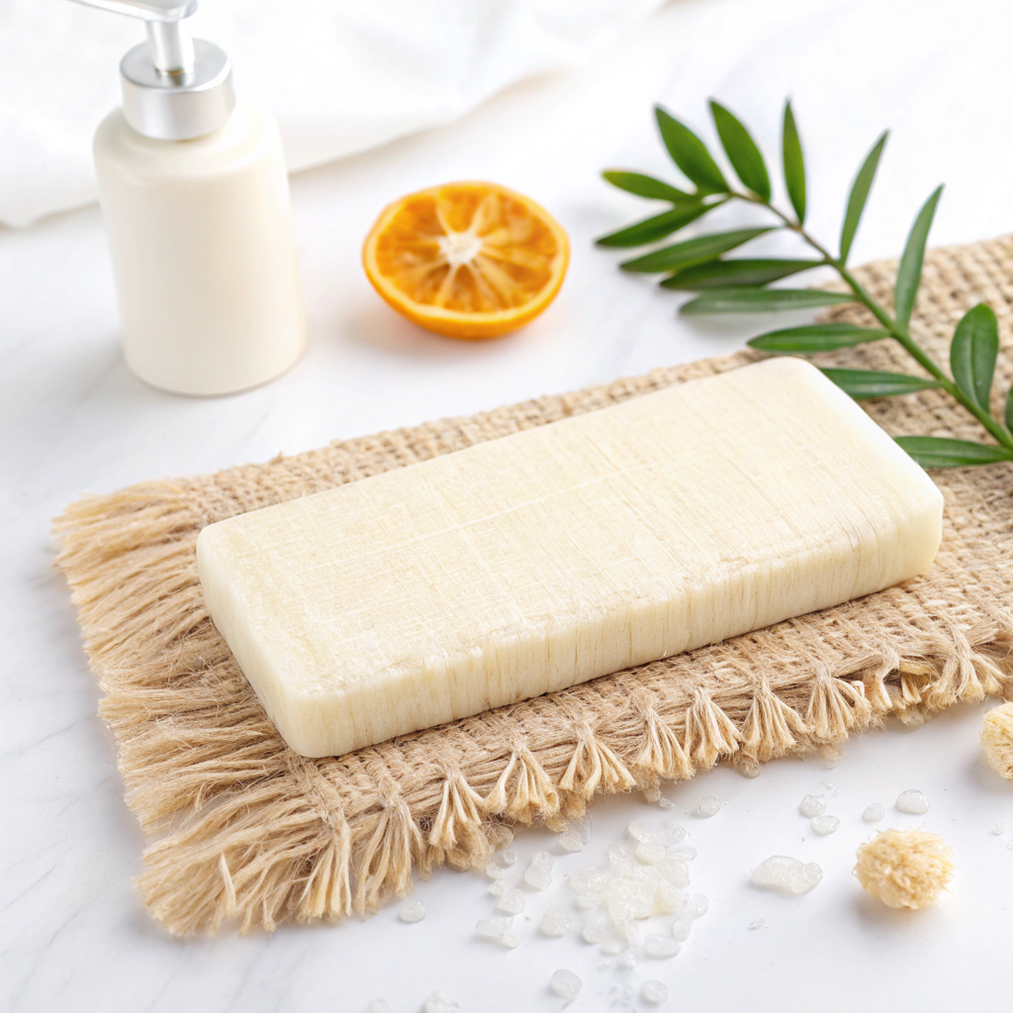 Porte-savon design naturel permettant l'écoulement de l'eau et prolongeant la durée de vie du savon