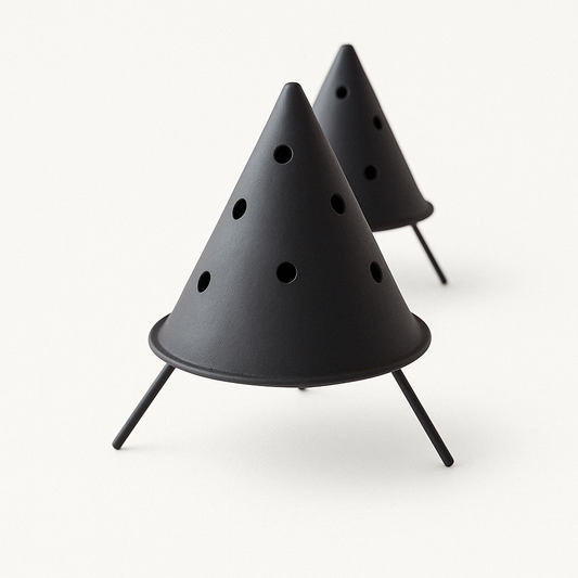 Lampe Merlin avec cône métallique et vétiver parfum apaisant