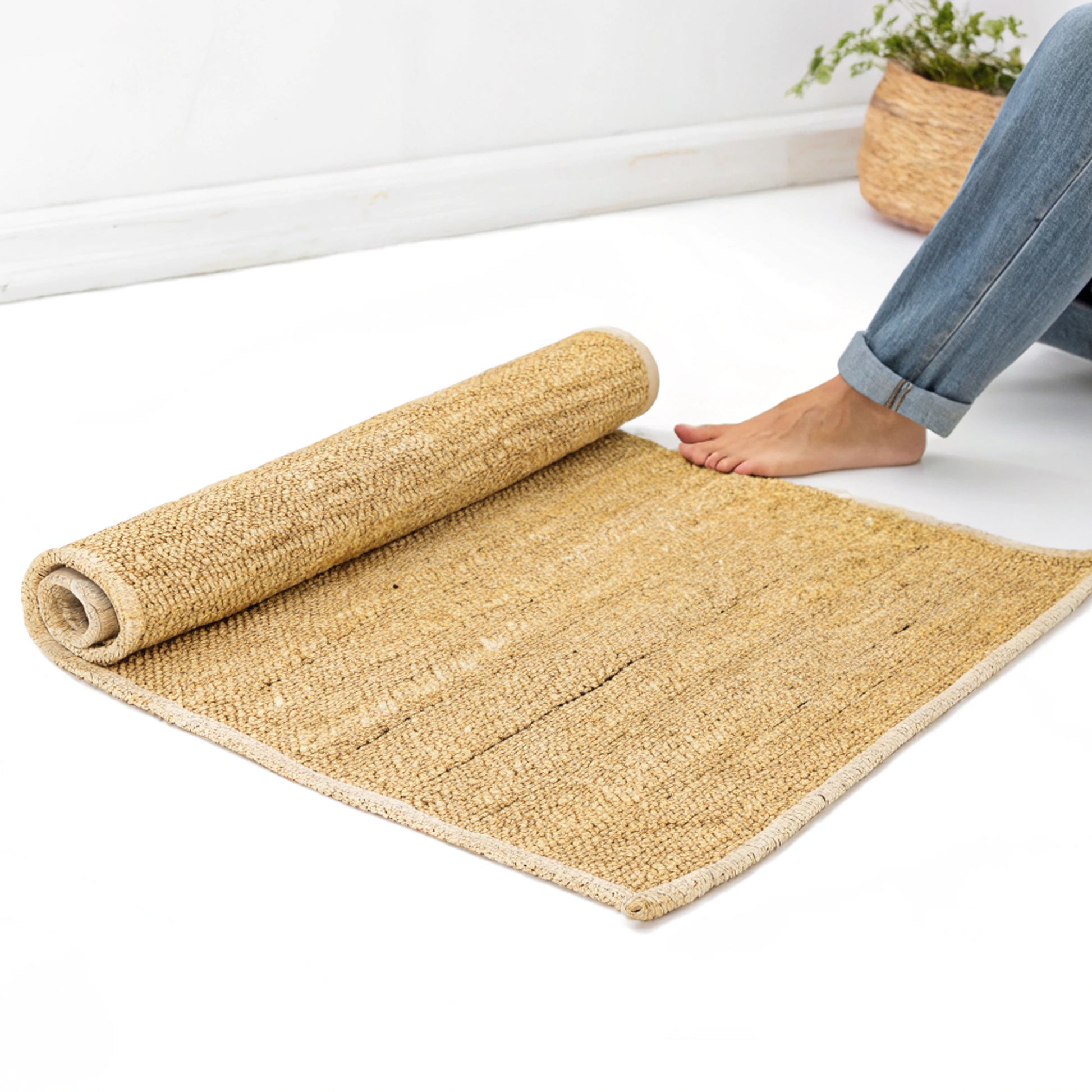 Tapis écologique bio créant une ambiance apaisante